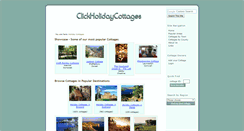 Desktop Screenshot of clickholidaycottages.co.uk